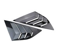 WETCL 2 Pièces Voiture Arrière Fenêtre Triangle Volets pour VW Polo 2012-2018, Panneau Triangulaire Arrière de Voiture Étanche Accessoires, Matt Black