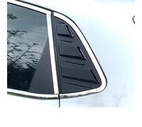 WETCL 2 Pièces Voiture Arrière Fenêtre Triangle Volets pour VW Polo 2019-2023, Panneau Triangulaire Arrière de Voiture Étanche Accessoires,Piano Black