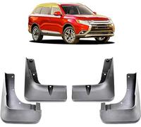 WETCL 4 Pièces Voiture Bavettes pour Mitsubishi Outlander 3 2015-2020,Garde-Boue ABS, Garde-Boue, Anti-éclaboussures, Anti-sablage