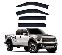 WETCL Avant ArrièRe Pare-Pluie pour Ford Lobo SVT Raptor MK1-P415 2009-2014, Déflecteurs Vent Fenêtre Latérale Anti-Pluie Durable Déflecteurs Fenêtre Accessoires
