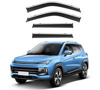 WETCL Avant ArrièRe Pare-Pluie pour JAC Jiayue X4 MK1 2020-2025, Déflecteurs Vent Fenêtre Latérale Anti-Pluie Durable Déflecteurs Fenêtre Accessoires