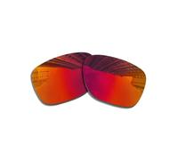 Wetnenss Verres de rechange pour Crossrange OO9361 | Crossrange OO9371 Lunettes de soleil polarisées, épaisseur 1,5 mm, prévention du sel résistantes à l'huile, rouge foncé, 56.2 * 43.8mm