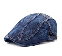 WETOO Casquette Beret Homme Reglable Plate Vintage Lvy Chapeau