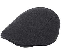 WETOO Casquette Beret Homme Reglable Plate Vintage Lvy Chapeau - Chasse Casquette Camionneur Chapeau, deep Grey, One Size