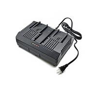 WETOOLPLUS Chargeur 20 V Li-ion double port (4 A), 1 heure (2 batteries avec 2,0 Ah), compatible avec Worx Power Share Quick Charger WA3884, WTA0142