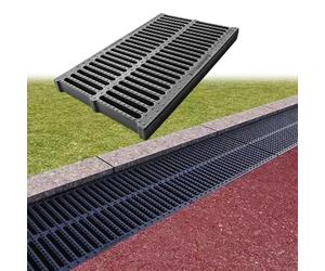 Wetsfgdg Caniveau Exterieur Grille De Drainage Grille Caniveau Systèmes De Drainage Caniveau Terrasse pour Terrasse, Jardin, Entrée50×30×2cm