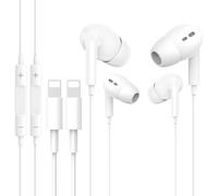 Wetsky 2 Pack Écouteurs pour iPhone [certifiés M-FI] Écouteurs Internes avec Microphone et Contrôle du Volume, Compatible avec 14 Plus Pro Max/13/13 Pro Max/12/12 Pro/11/SE/XR/X/XS Max/8/7