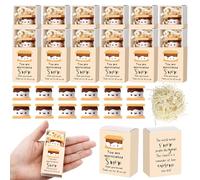 Wettarn Lot de 12 cadeaux de reconnaissance des employés S'more Marshmallow avec boîte de remise de diplôme positif et inspirant - Cadeau de remerciement pour collègues, personnel, équipe, enseignant