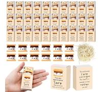 Wettarn Lot de 36 cadeaux de remerciement pour employés S'more Marshmallow avec boîte de remise de diplôme positif et inspirant - Cadeau de remerciement pour collègues, personnel, équipe, enseignant