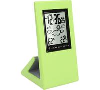 WETTER FORCAST Clock Solar Battery Powered Square LCD Display Timing Timing Digital Température Humidimètre pour Home School Office Green