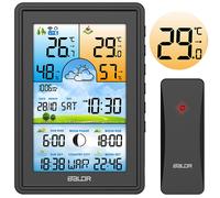 Station météo sans fil - BALDR - Écran couleur LCD - Synchronisation DCF77 - Prévisions 12-24h