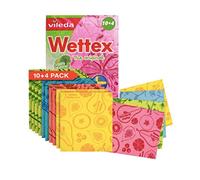 Wettex The Original Lot de 14 torchons suédois pour Cuisine - Serviettes en Papier écologiques et réutilisables - Torchons Assortis pour Laver la Vaisselle
