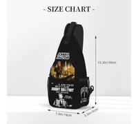 WETUIPEST Johnny Sac Poitrine Homme Hallyday Sac Bandoulière Étanche pour Camping Randonnée Voyage Sac à Bandoulière Homme et Femme Sacoche Crossbody Poitrine