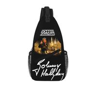 WETUIPEST Johnny Sac Poitrine Homme Hallyday Sac Bandoulière Étanche pour Camping Randonnée Voyage Sac à Bandoulière Homme et Femme Sacoche Crossbody Poitrine