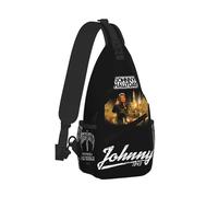 WETUIPEST Johnny Sac Poitrine Homme Hallyday Sac Bandoulière Étanche pour Camping Randonnée Voyage Sac à Bandoulière Homme et Femme Sacoche Crossbody Poitrine