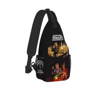 WETUIPEST Johnny Sac Poitrine Homme Hallyday Sac Bandoulière Étanche pour Camping Randonnée Voyage Sac à Bandoulière Homme et Femme Sacoche Crossbody Poitrine