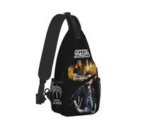 WETUIPEST Johnny Sac Poitrine Homme Hallyday Sac Bandoulière Étanche pour Camping Randonnée Voyage Sac à Bandoulière Homme et Femme Sacoche Crossbody Poitrine