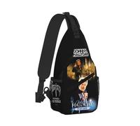 WETUIPEST Johnny Sac Poitrine Homme Hallyday Sac Bandoulière Étanche pour Camping Randonnée Voyage Sac à Bandoulière Homme et Femme Sacoche Crossbody Poitrine