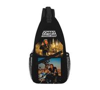 WETUIPEST Johnny Sac Poitrine Homme Hallyday Sac Bandoulière Étanche pour Camping Randonnée Voyage Sac à Bandoulière Homme et Femme Sacoche Crossbody Poitrine