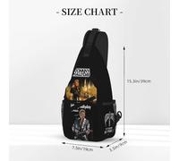 WETUIPEST Johnny Sac Poitrine Homme Hallyday Sac Bandoulière Étanche pour Camping Randonnée Voyage Sac à Bandoulière Homme et Femme Sacoche Crossbody Poitrine
