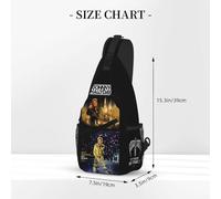 WETUIPEST Johnny Sac Poitrine Homme Hallyday Sac Bandoulière Étanche pour Camping Randonnée Voyage Sac à Bandoulière Homme et Femme Sacoche Crossbody Poitrine