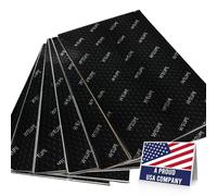 WEUPE Tapis insonorisant pour voitures, 80 mil 10 m², butyle automobile, matériau d'isolation acoustique pour coffre de voiture, haut-parleur, porte, sol et plafond, noir