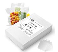 Wevac Core Lot de 50 sacs d'emballage sous vide prédécoupés en relief sans BPA et résistants pour la congélation, le micro-ondes et la cuisson sous vide 15 x 25 cm