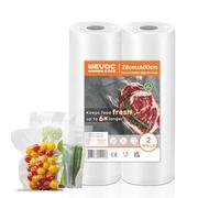 Wevac Core Sachets sous Vide Alimentaire, 2 Rouleaux 28x600 cm (12 m), Sacs sous Vide Alimentaires à Découper sur Mesure, sans BPA, Idéal pour sous Vide, Congélation & Micro-Ondes
