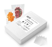 Wevac Core Sacs d'emballage sous vide pour aliments 45 cs 20 x 25 cm, sacs de rangement texturés très résistants, parfaits pour la cuisson sous vide, l'ébullition et la préparation des repas