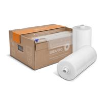 Wevac Lot de 2 Rouleau 6000cm Poche Sous Vide Alimentaire, 20x3000cm & 28x3000cm avec Boîte à découper, sans BPA, Sac Pour Sous Videuse Alimentaire, Sachet Sous Vide Alimentaire la conservation