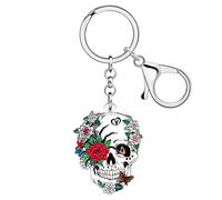 WEVENI Acrylique Cute Halloween CrâNe Porte-clés PoupéE Vaudou Porte-clés Pirate Cercueil Charms Portefeuille Accessoires Tombeau (Mouton F)