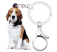 WEVENI Porte-clés Beagle en acrylique pour femme et fille (Multicolore)
