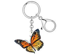 WEVENI Porte-clés Papillon Monarque Cadeau Insectes pour Femme | Porte-clés Acrylique Printemps Ete Accessoires Sac a Main Charms