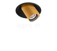 Wever & Ducré Bliek Round 1.0 Projecteur partiellement encastrés LED noir/doré - 2.700 K - 34° Ce luminaire comporte des modules à LED prémontés de classes énergétiques A A++, A+, A