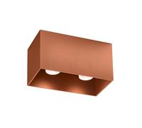 Wever & Ducré Box 2.0 Plafonnier LED cuivre - 3.000 K , Vente d'entrepôt, neuf, emballage d'origine Ce luminaire comporte des modules à LED prémontés de classes énergétiques A A++, A+, A