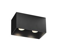 Wever & Ducré Box 2.0 Plafonnier LED noir - 3.000 K Ce luminaire comporte des modules à LED prémontés de classes énergétiques A A++, A+, A