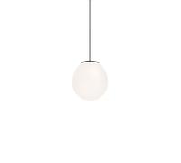 Wever & Ducré Dro Suspended 1.0 Pendelleuchte, noir mat / verre opalin blanc