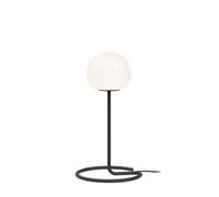 Wever & Ducré Dro Table 2.0 Tischleuchte, noir mat / verre opalin blanc