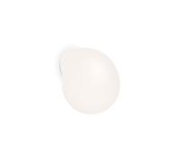 Wever & Ducré Dro Wall 2.0 Wandleuchte, noir mat / verre opalin blanc