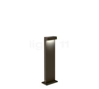 Wever & Ducré Palos Carré 1.0 Borne lumineuse LED bronze - 47 cm - 2.700 K - plaque de sol Ce luminaire comporte des modules à LED prémontés de classes énergétiques A A