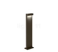 Wever & Ducré Palos Carré 1.0 Borne lumineuse LED bronze - 67 cm - 2.700 K - plaque de sol Ce luminaire comporte des modules à LED prémontés de classes énergétiques A A++, A+, A