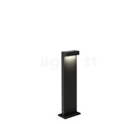 Wever & Ducré Palos Carré 1.0 Borne lumineuse LED noir - 47 cm - 3.000 K - plaque de sol Ce luminaire comporte des modules à LED prémontés de classes énergétiques A A++, A+, A