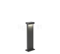 Wever & Ducré Palos Carré 2.0 Borne lumineuse LED anthracite - 47 cm - 2.700 K - plaque de sol Ce luminaire comporte des modules à LED prémontés de classes énergétiques A A++, A+, A