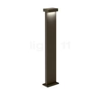Wever & Ducré Palos Carré 2.0 Borne lumineuse LED bronze - 87 cm - 2.700 K - plaque de sol Ce luminaire comporte des modules à LED prémontés de classes énergétiques A A