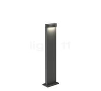 Wever & Ducré Palos Round 1.0 Borne lumineuse LED anthracite - 67 cm - 3.000 K - plaque de sol Ce luminaire comporte des modules à LED prémontés de classes énergétiques A A++, A+, A