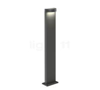 Wever & Ducré Palos Round 1.0 Borne lumineuse LED anthracite - 87 cm - 2.700 K - plaque de sol Ce luminaire comporte des modules à LED prémontés de classes énergétiques A A++, A+, A