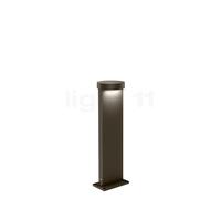 Wever & Ducré Palos Round 2.0 Borne lumineuse LED bronze - 47 cm - 2.700 K - plaque de sol Ce luminaire comporte des modules à LED prémontés de classes énergétiques A A++, A+, A