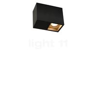 Wever & Ducré Plano Petit 1.0 Spot LED noir mat/champagne - dim to warm - 38° Ce luminaire comporte des modules à LED prémontés de classes énergétiques A A++, A+, A