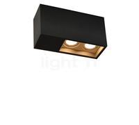 Wever & Ducré Plano Petit 2.0 Spot LED noir mat/champagne - dim to warm - 38° Ce luminaire comporte des modules à LED prémontés de classes énergétiques A A++, A+, A