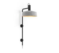 Wever & Ducré Roomor 4.3 Applique, noir/feutre